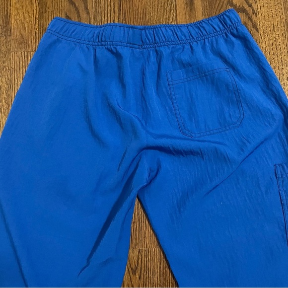 Four Stretch Royal Blue Scrub Bottoms Pants Size Large Petite - Picture 6 of 9
